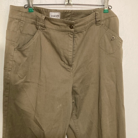 🌈 Chico’s cotton classic women’s pant size XL - 2 - Picture 1 of 6